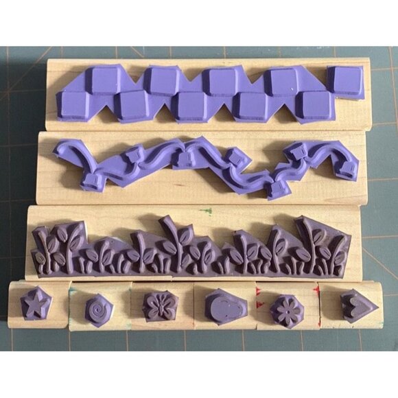 Stampin up border builders rubber stamp set - Picture 2 of 9